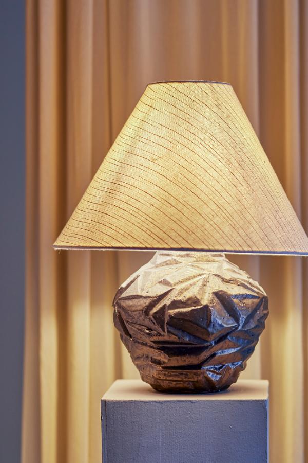 Bloomingville Carolla Table lamp, Brown, Stoneware