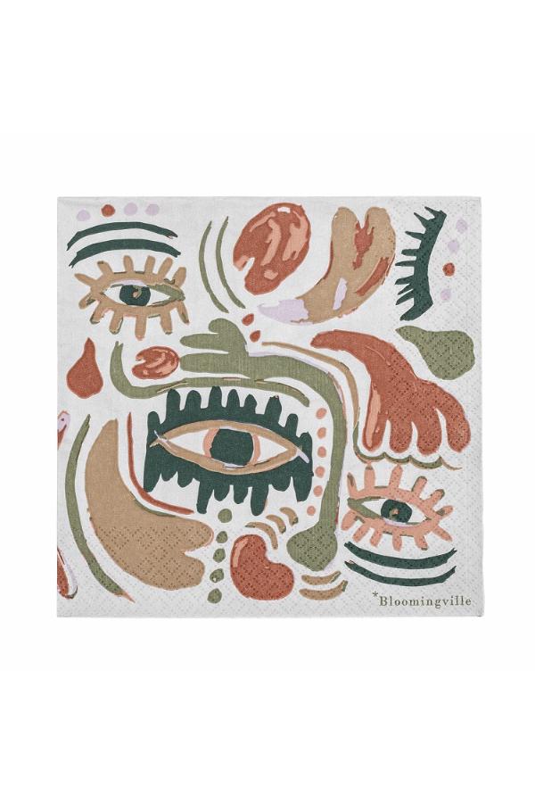 Bloomingville Horus Napkin, Multi, FSC®Mix, Paper