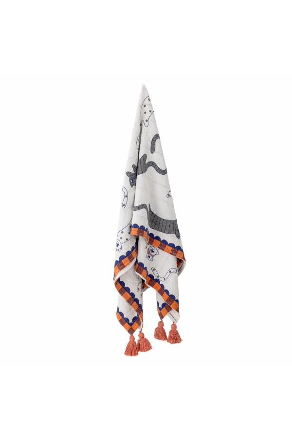 Bloomingville Missy Throw, Multi, Recycled Cotton