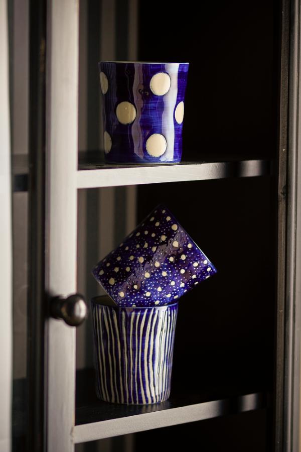 Creative Collection Minoa Cup, Blue, Stoneware