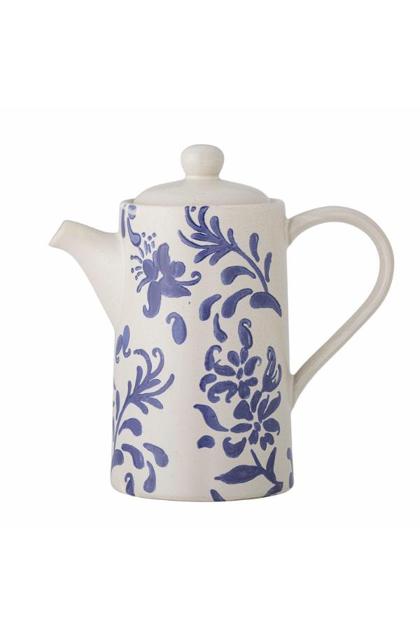 Creative Collection Petunia Teapot, Blue, Stoneware