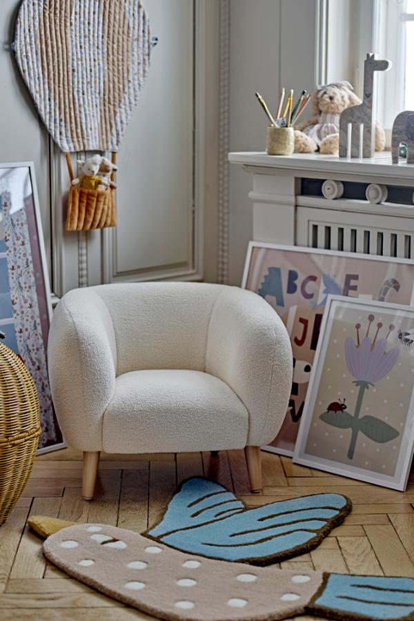 Bloomingville Mini Cade Chair, White, FSC®100% Plywood