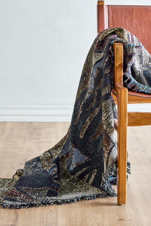 Bloomingville Rahul Throw, Multi, Recycled Cotton
