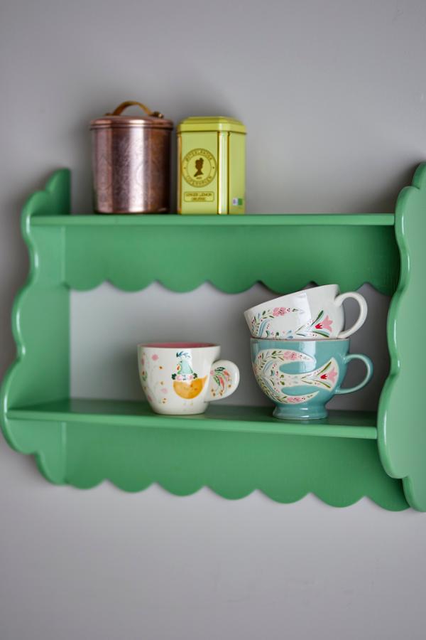 Creative Collection Salla Shelf, Green, Firwood