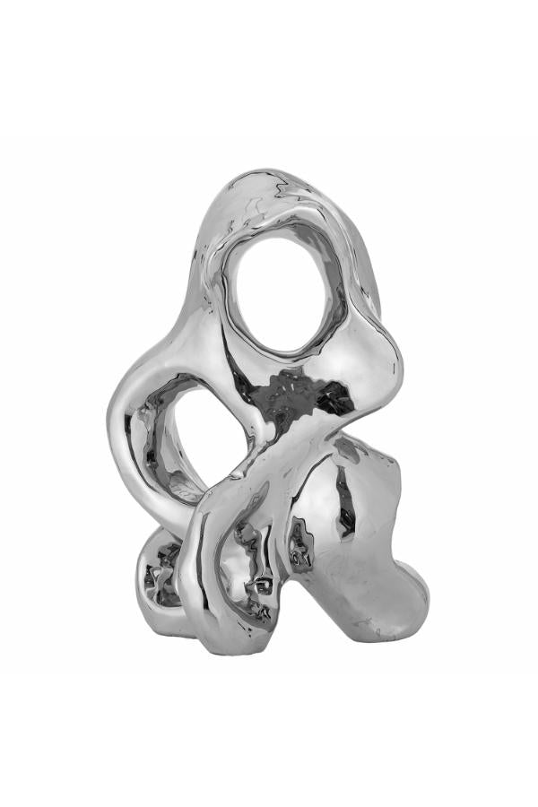 Bloomingville Vinini Deco, Silver, Stoneware