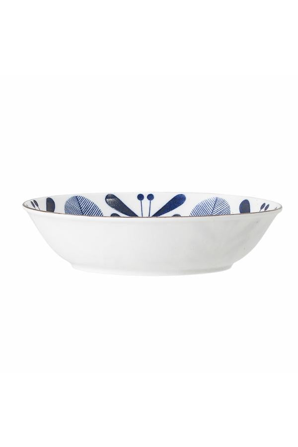 Creative Collection Camellia Plate Deep, Blue, Porcelain