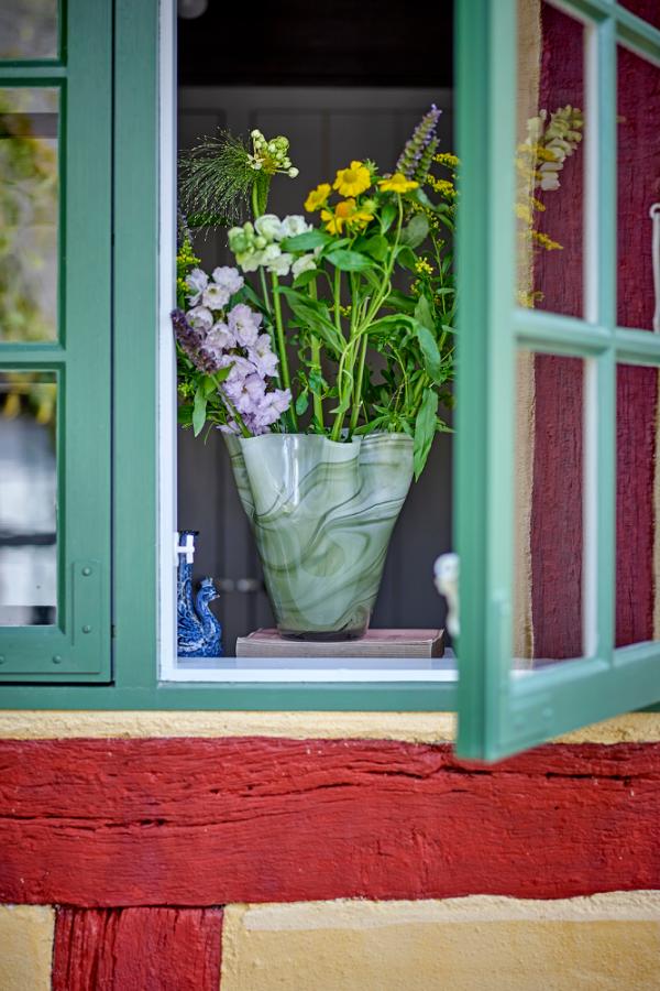 Creative Collection Toryn Vase, Green, Glass