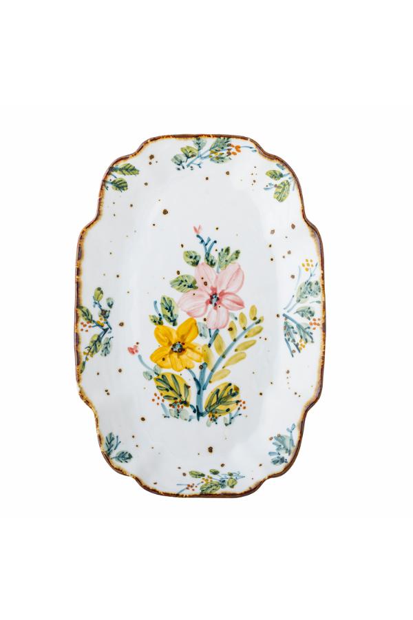 Creative Collection Savina Serving Plate, Multi, Stoneware