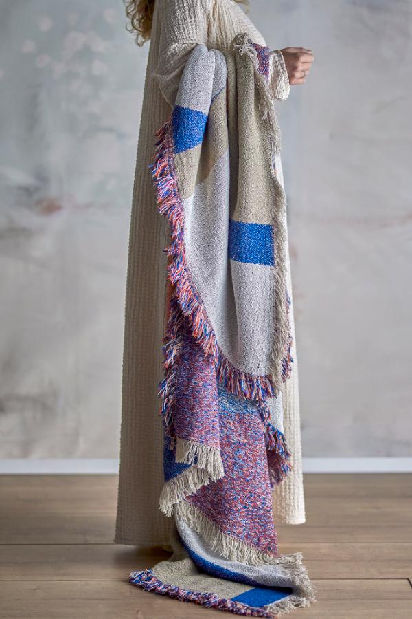 Bloomingville Clarita Throw, Multi, Recycled Cotton