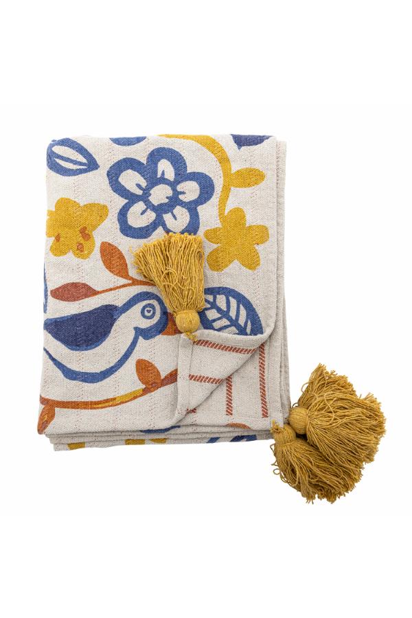 Bloomingville Figuria Throw, Multi, Recycled Cotton