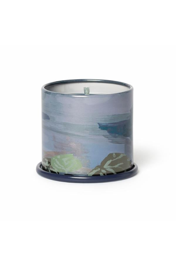 Illume Hidden Lake Demi Vanity Tin Candle, Blue,
