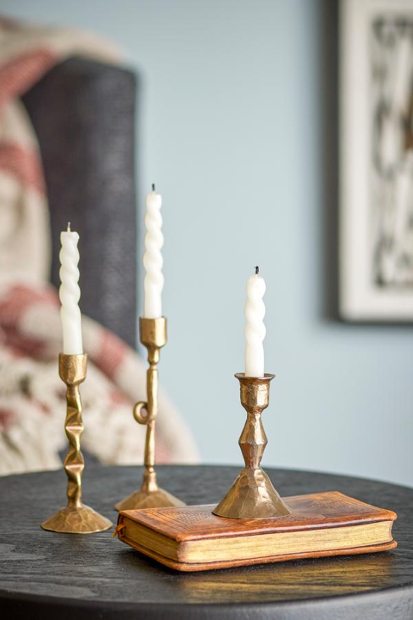 Bloomingville Efsa Candle Holder, Brass, Metal