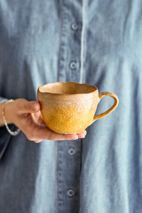 Bloomingville Milani Cup, Yellow, Stoneware