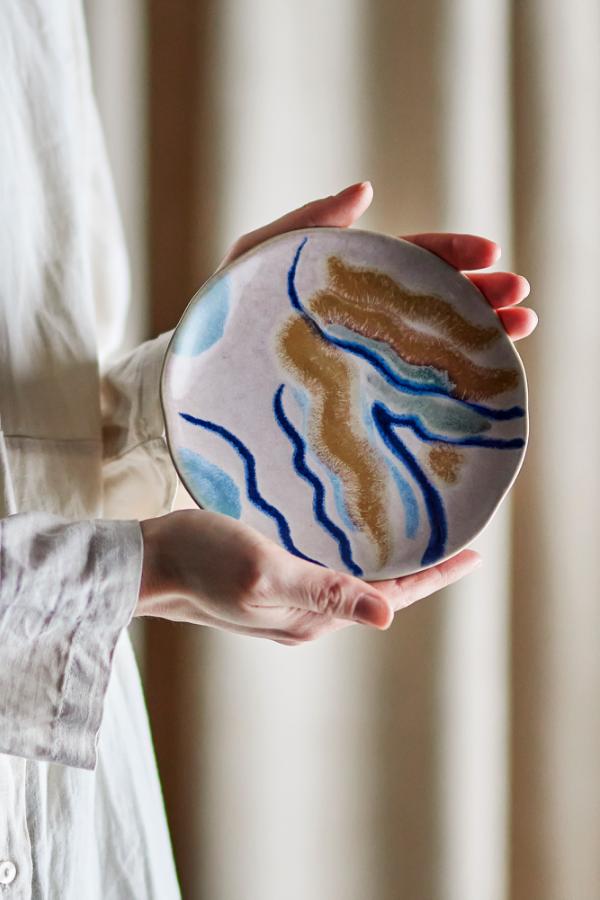 Bloomingville Imogen Plate, Multi, Stoneware