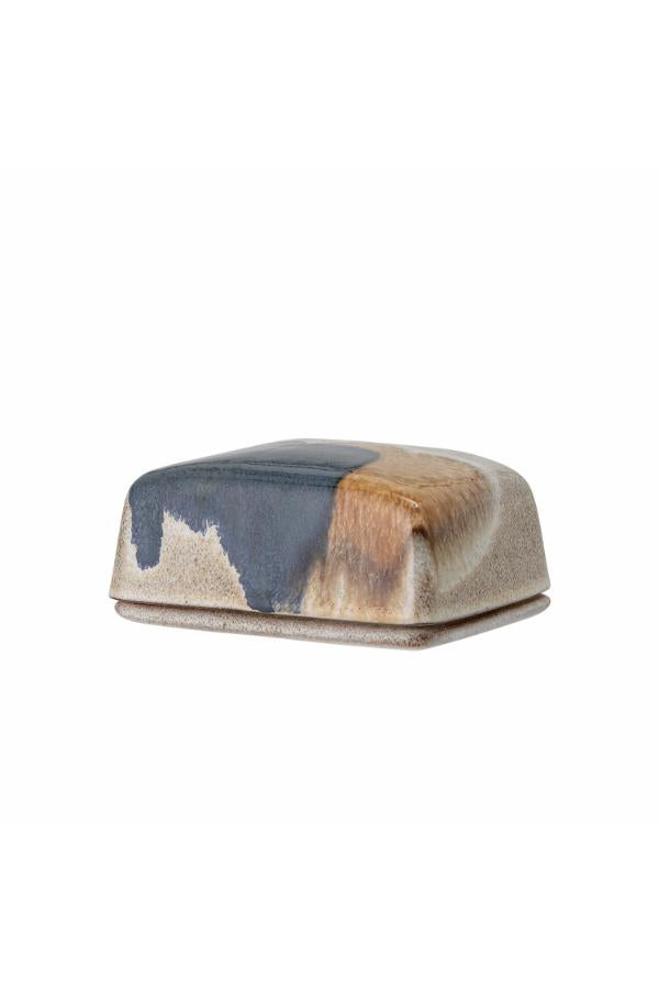 Bloomingville Jules Butter Box, Blue, Stoneware