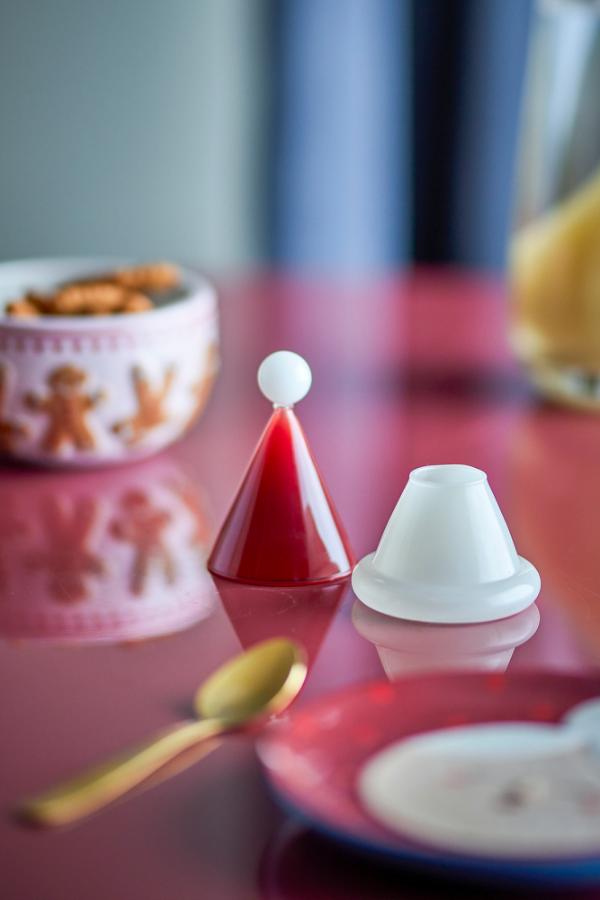 Bloomingville Patrice Toothpick Holder, Red, Glass