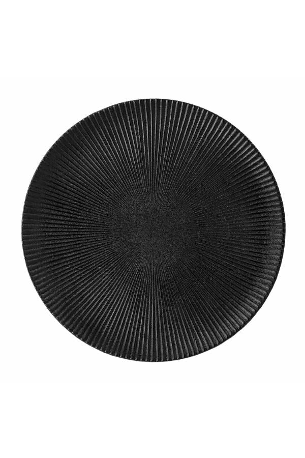Bloomingville Neri Plate, Black, Stoneware
