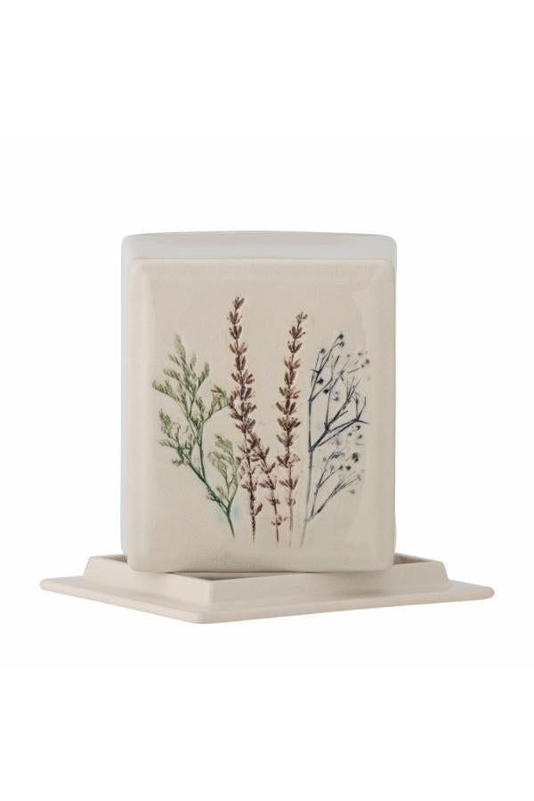 Bloomingville Bea Butter Box, Nature, Stoneware
