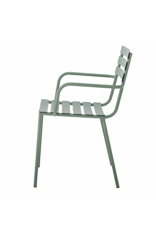 Bloomingville Monsi Dining Chair, Green, Galvanized Metal