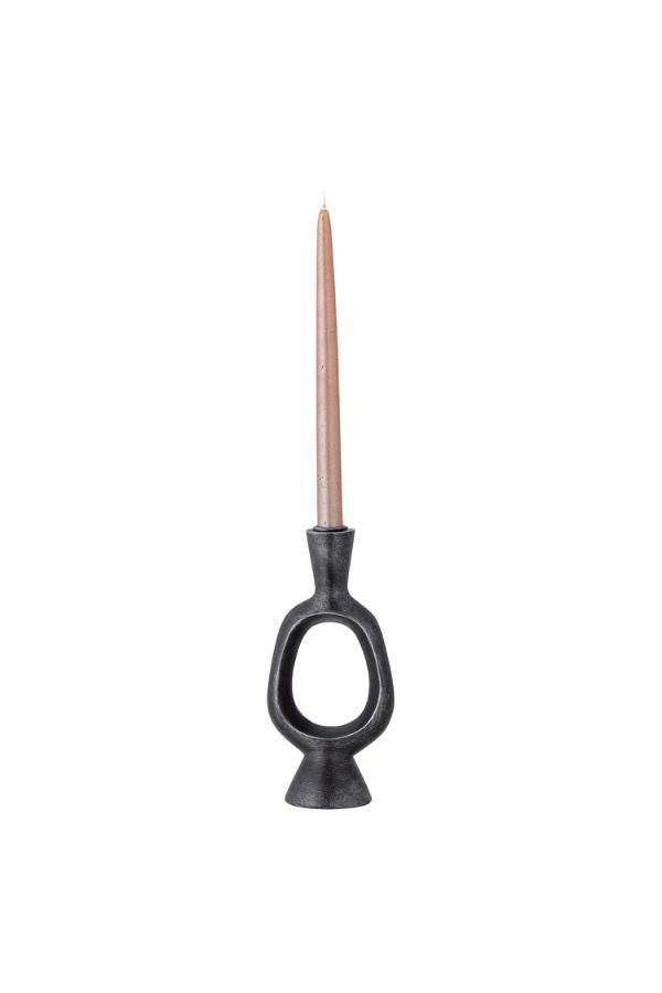 Bloomingville Bijan Candle Holder, Black, Polyresin