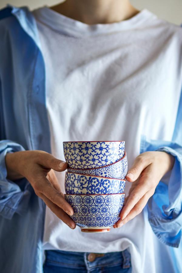 Bloomingville Karine Bowl, Blue, Stoneware