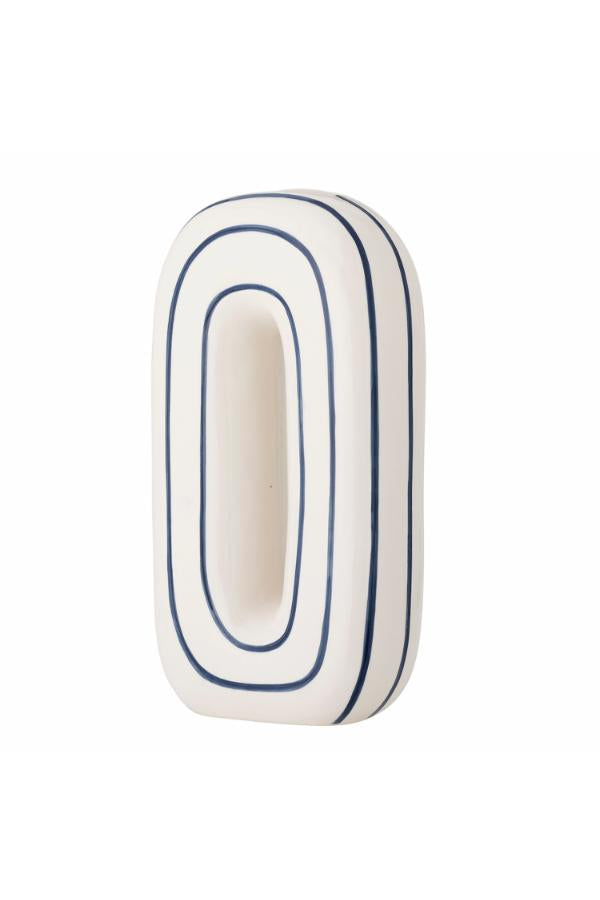Bloomingville Mae Vase, Blue, Ceramic