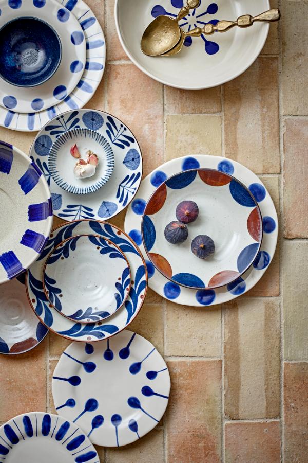 Creative Collection Linora Plate, Blue, Stoneware