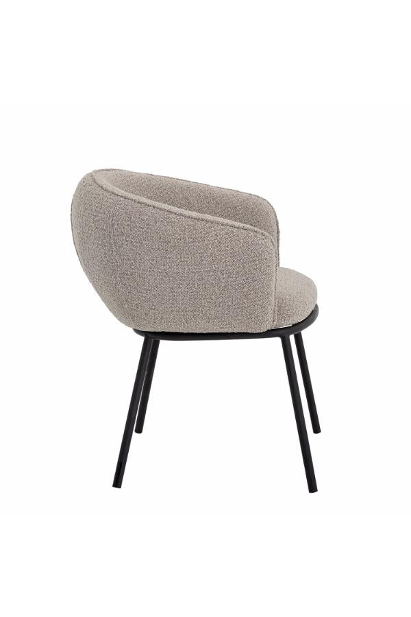 Bloomingville Cortone Dining Chair, Grey, Polyester