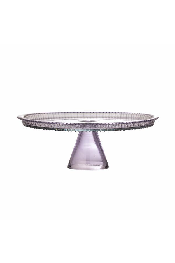 Bloomingville Tayo Cake Tray w/Dome, Multi, Glass
