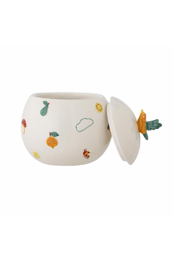 Bloomingville Mini Agnes Jar w/Lid, Multi, Stoneware