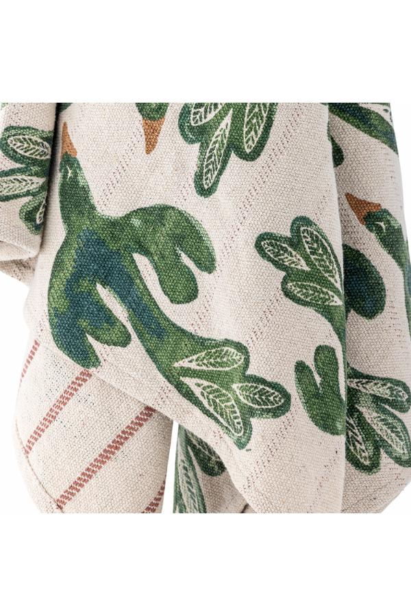 Bloomingville Birdliva Throw, Multi, Recycled Cotton