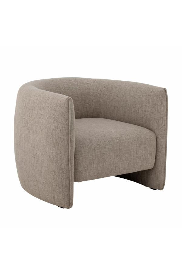 Bloomingville Bacio Lounge Chair, Nature, Recycled Polyester
