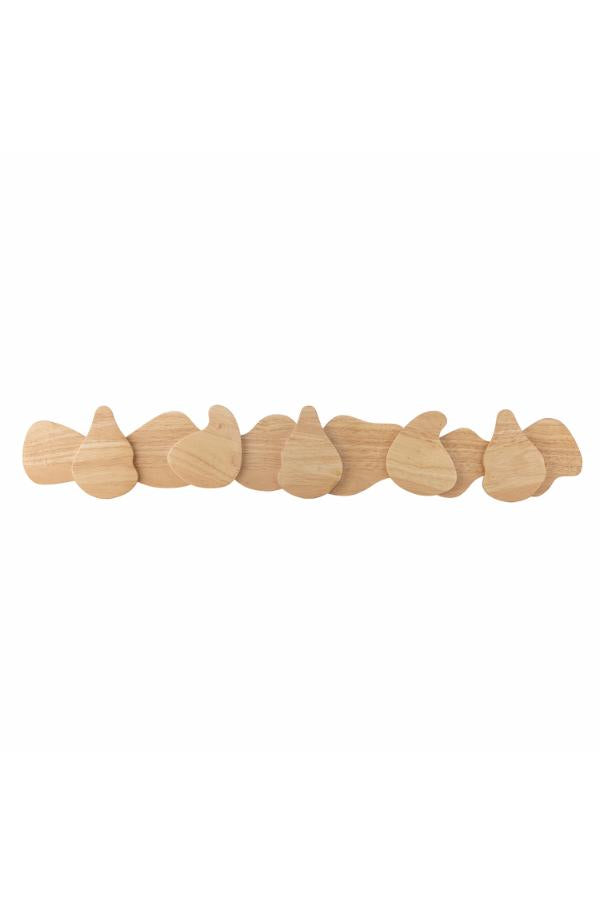 Bloomingville Ross Coat Rack, Nature, Rubberwood