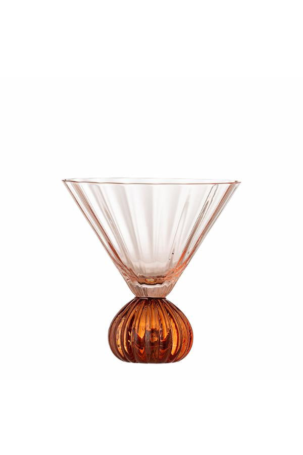 Bloomingville Taurin Cocktail Glass, Rose, Glass
