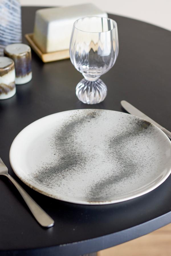Bloomingville Paula Plate, Grey, Stoneware