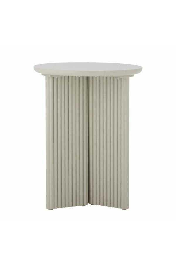 Bloomingville Edith Side Table, White, Firwood