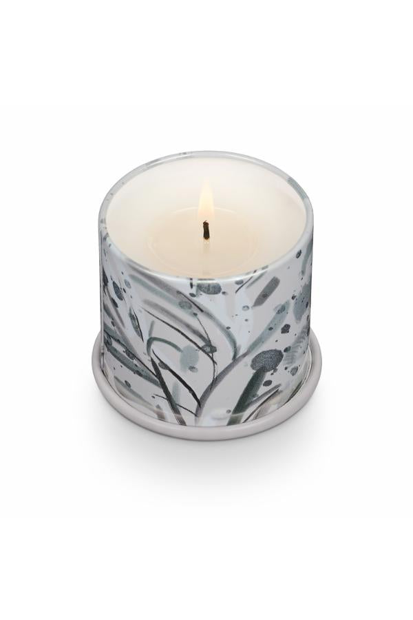 Illume Winter White Demi Vanity Tin Candle, White,