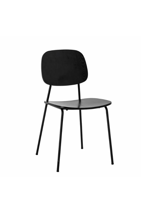 Bloomingville Monza Dining Chair, Black, Plywood