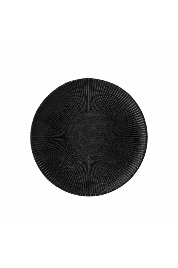 Bloomingville Neri Plate, Black, Stoneware