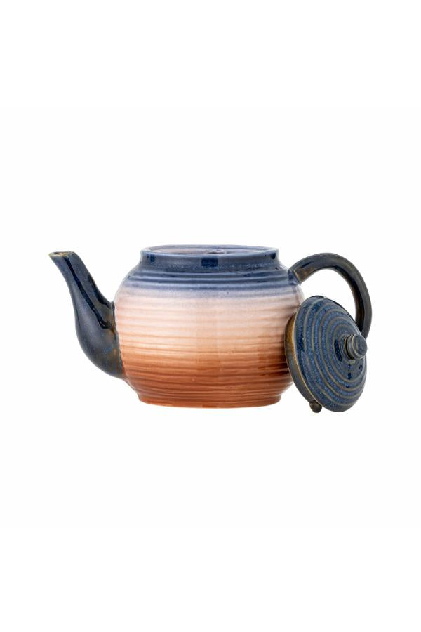 Bloomingville Tatum Teapot w/Teastrainer, Multi, Stoneware