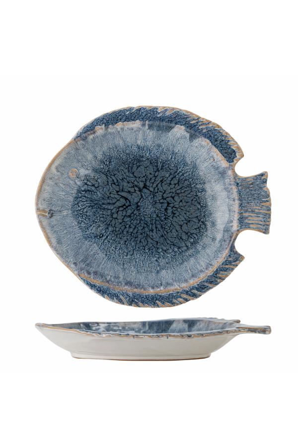 Creative Collection Fae Serving Plate, Blue, Stoneware