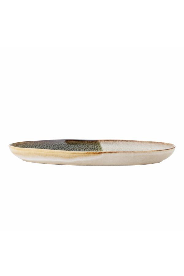 Bloomingville Jules Serving Plate, Green, Stoneware