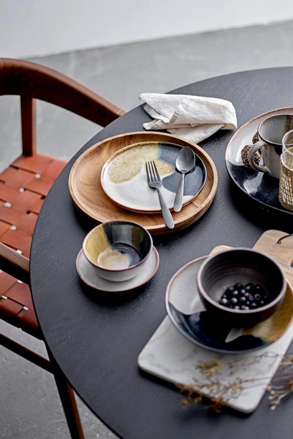 Bloomingville Jules Plate, Blue, Stoneware