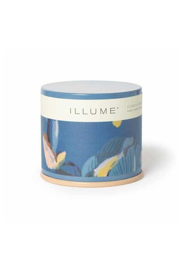 Illume Citrus Crush Vanity Tin Candle, Blue,