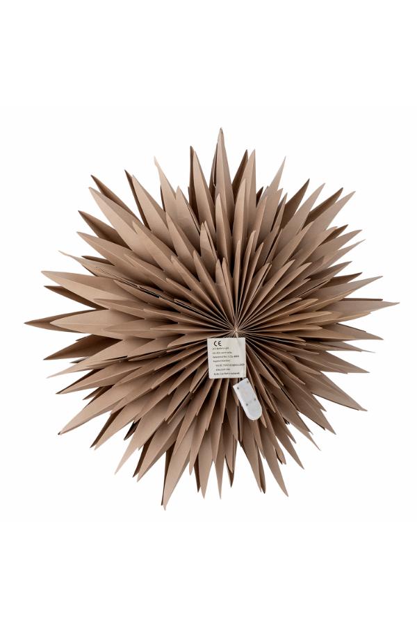 Bloomingville Elijas Star w/Light, Brown, FSC®Mix, Paper