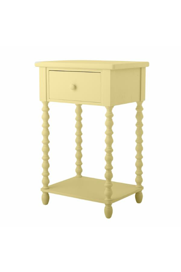 Bloomingville Salino Side Table, Yellow, Firwood