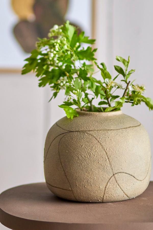 Bloomingville Niza Deco Vase, Nature, Terracotta
