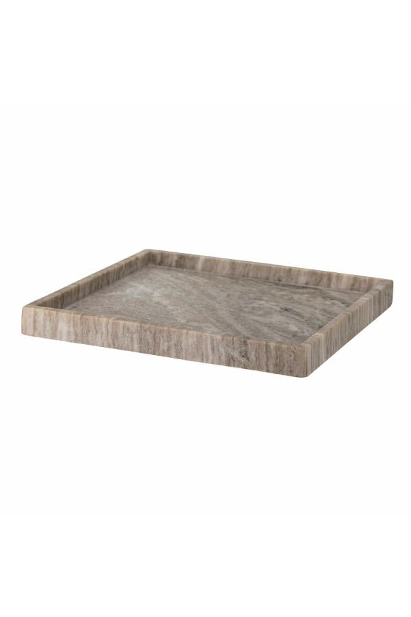 Bloomingville Majsa Tray, Brown, Marble