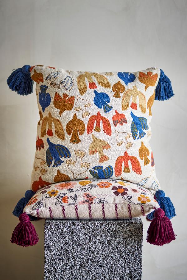 Bloomingville Anniversary Cushion, Multi, Cotton