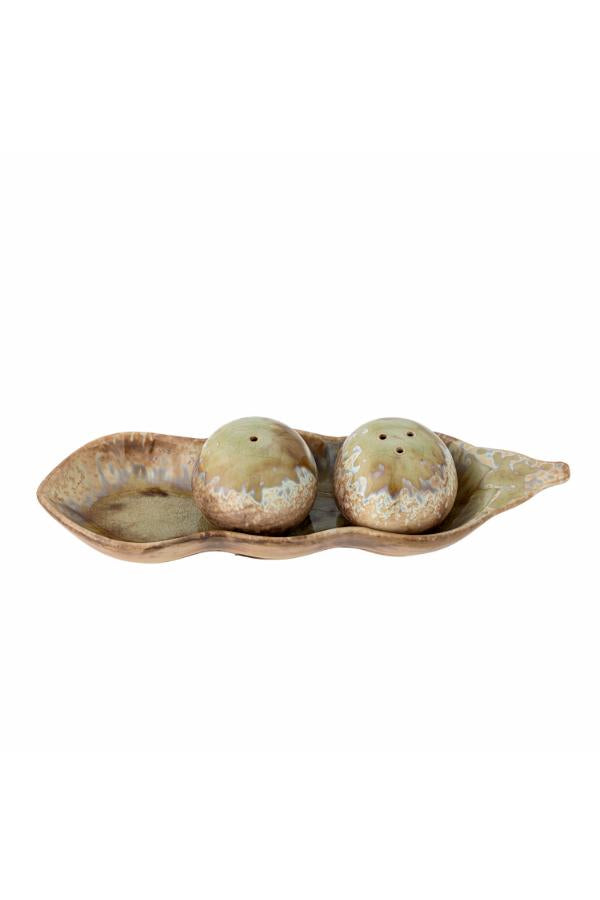 Creative Collection Kayo Salt & Pepper Shaker Set, Green, Stoneware